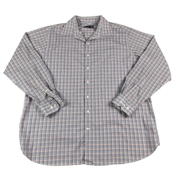 Oak Hill Other - Oak Hill Premium Men's Button Up Shirt 17.5 36/37 Plaid Supima Cotton Non-Iron